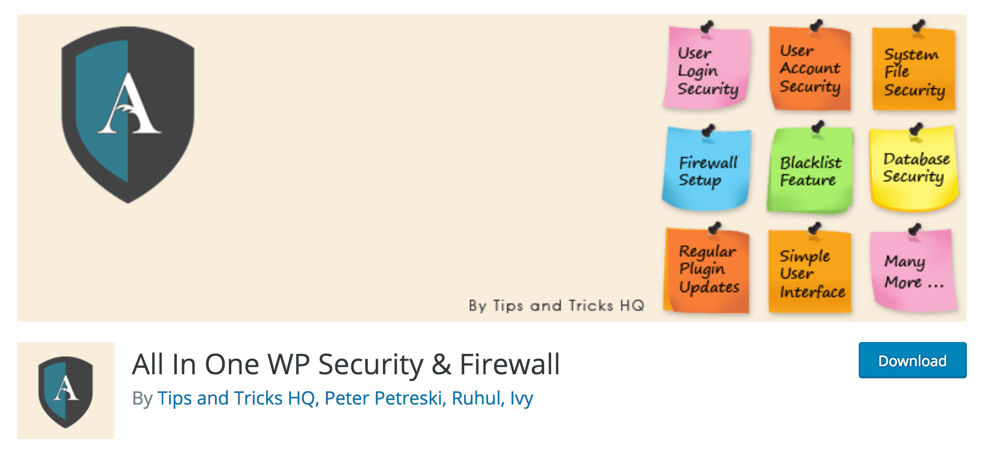 O plug-in All-In-One Security & Firewall.