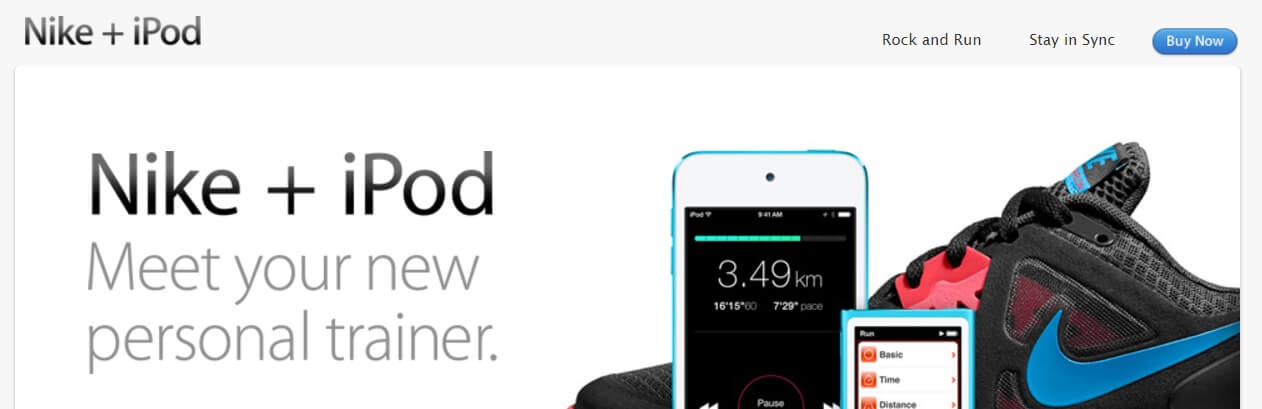 The Nike and iPod partnership