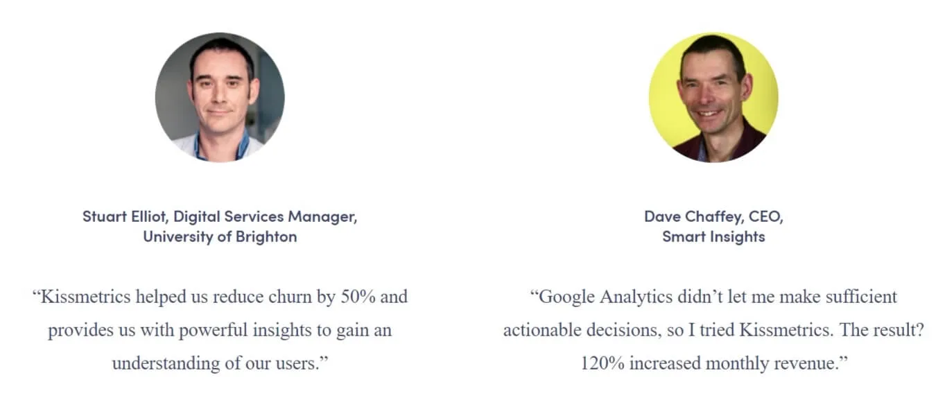 kissmetrics-testimonials (1) | Easy Affiliate Témoignages de clients sur Kissmetrics