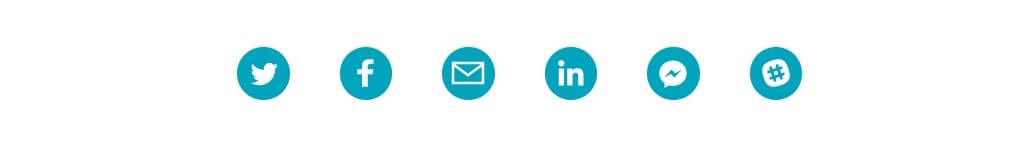Social sharing buttons on HubSpot