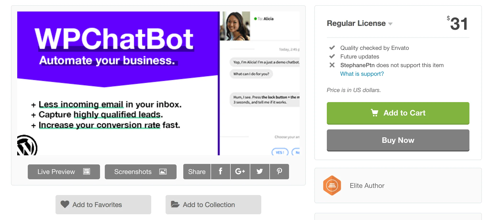 | Easy Affiliate The WP Chatbot plugin.