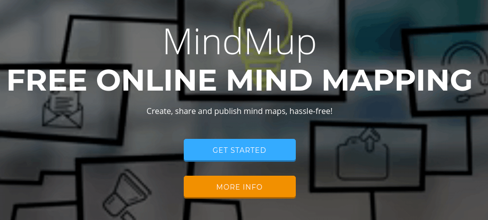 The MindMup tool home page.