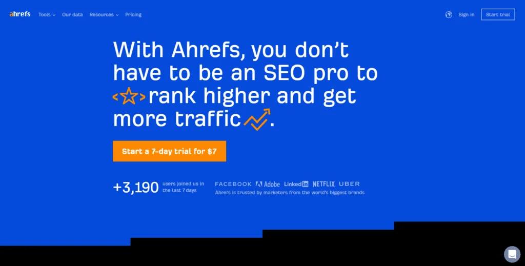 ahrefs keyword research tool