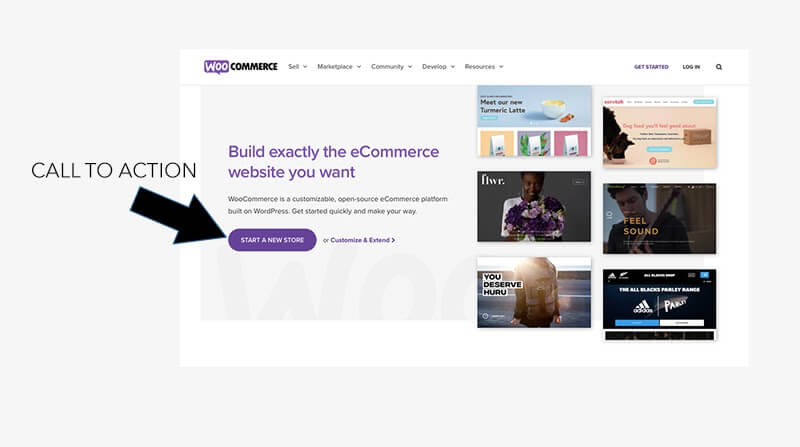 A CTA example for WooCommerce.