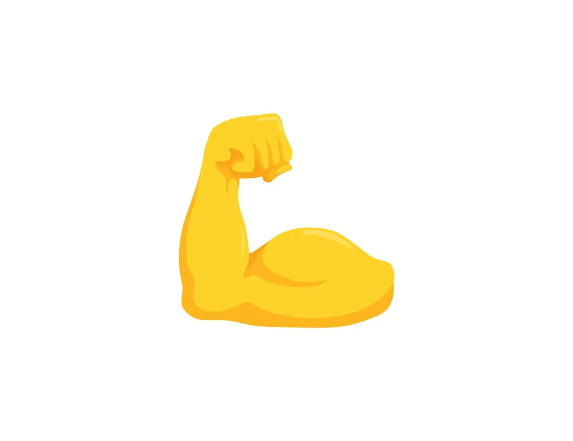 illustration of flexing bicep