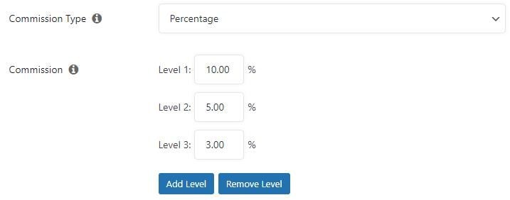 Easy Affiliate Commission Levels add-on 