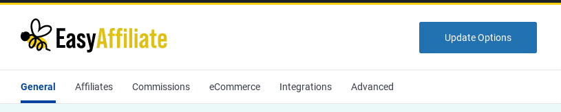 Easy Affiliate General tab