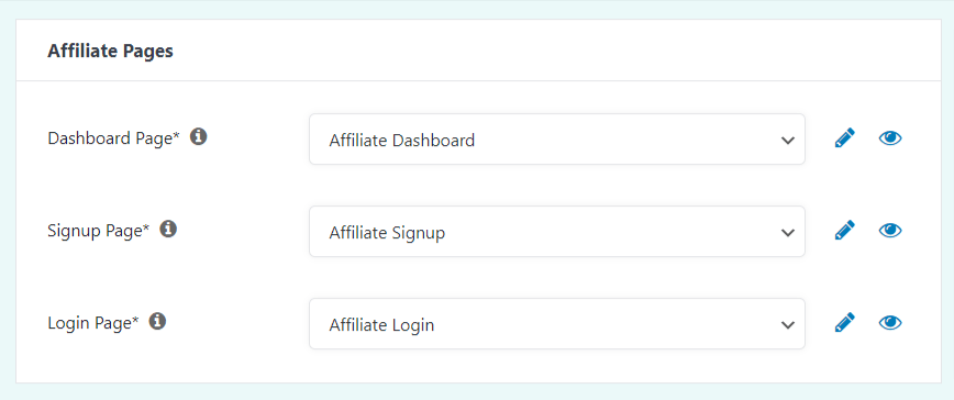 affiliate pages