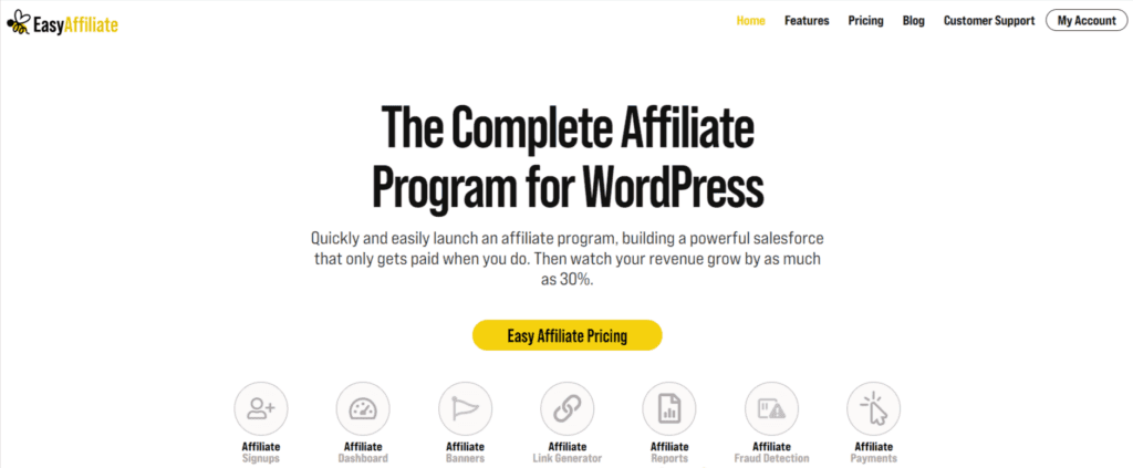 Easy Affiliate Homepage