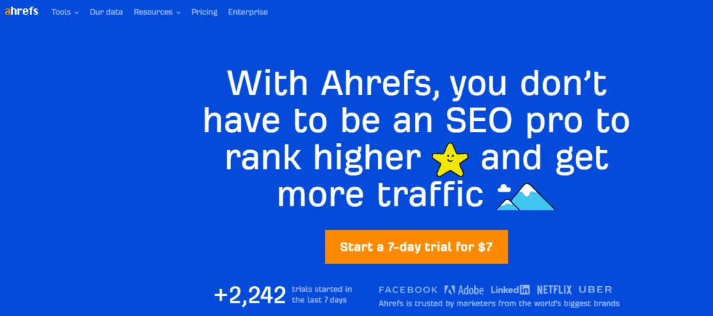 Ahrefs-homepage | Easy Affiliate Ahrefs homepage