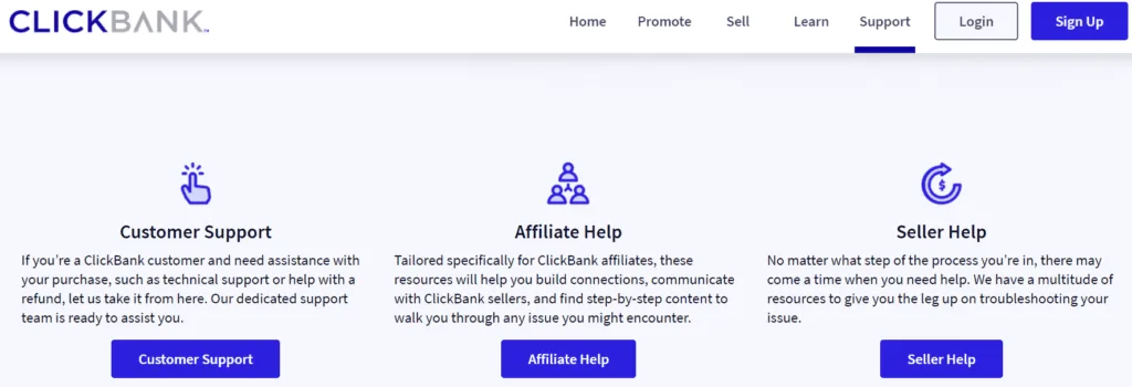 clickbank-support | Easy Affiliate The Clickbank support page