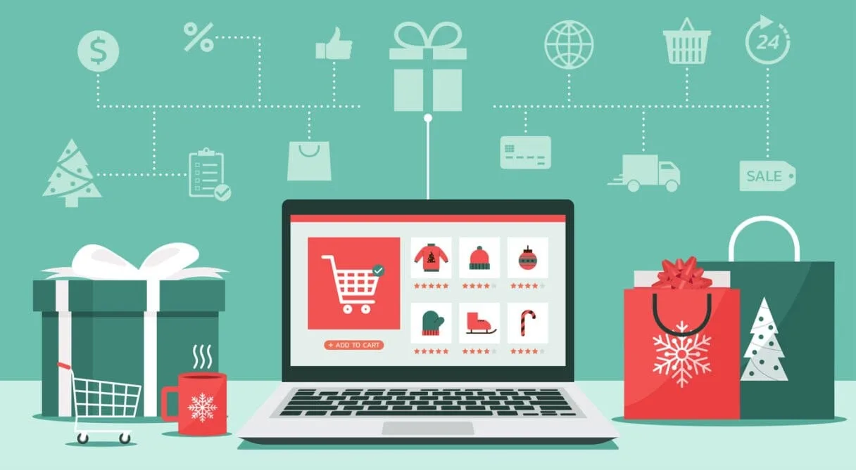 organice una venta navideña de productos digitales