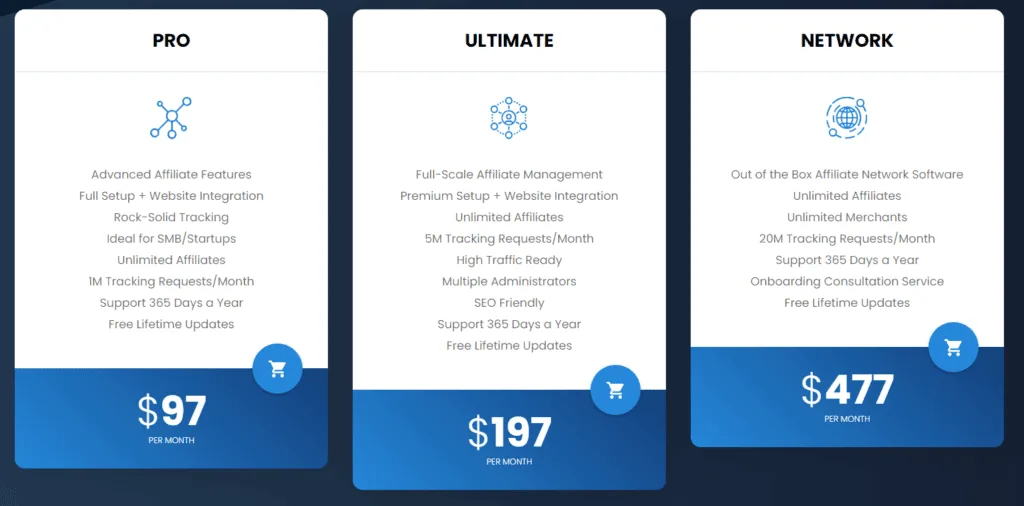 postaffiliate-pro-pricing-plans | Easy Affiliate Plans tarifaires de Post Affiliate Pro