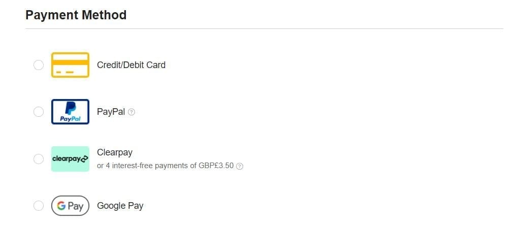payment-methods | Easy Affiliate Examples of payment methods that include digital wallets like PayPal anf Google Pay