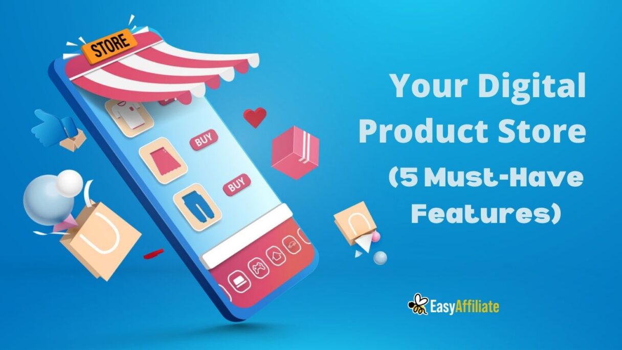 digital product store features