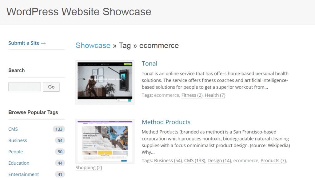 WordPress ecommerce websites.