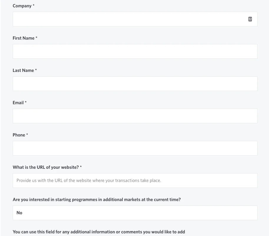 AWIN-signup-form | Easy Affiliate AWIN signup form.