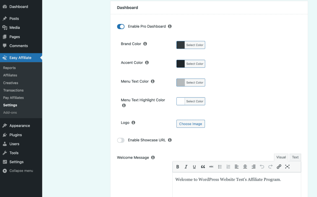 Ein Dashboard für Partner.