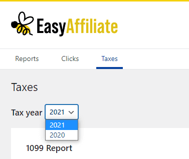 tax report easy affiliate