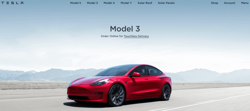 Tesla-Homepage.