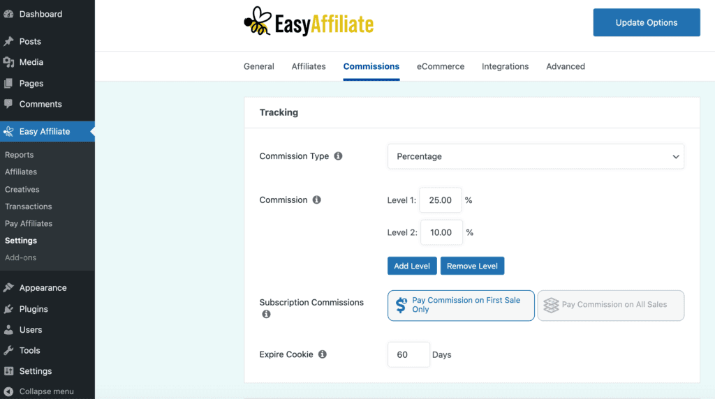 Le plugin WordPress Easy Affiliate.