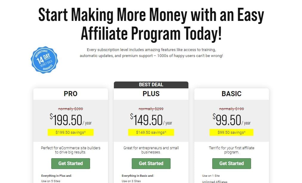 screenshot-1 | Easy Affiliate Easy Affiliate for affiliate programs