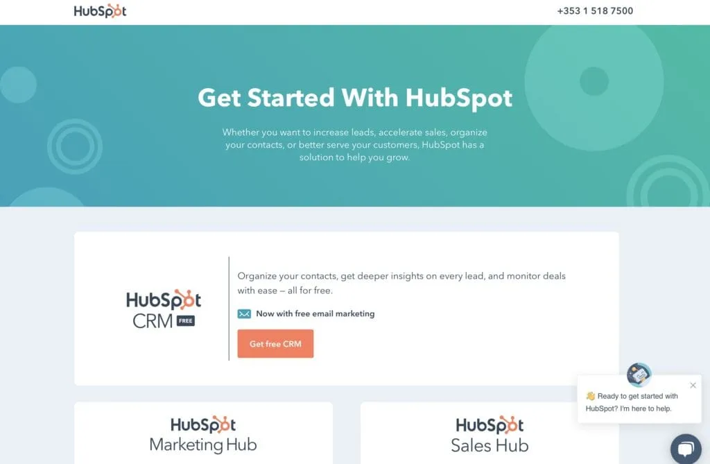 951C0FAB-EDA9-432A-BC4B-857AC9EF6BEE | Easy Affiliate Página inicial da Hubspot. Um exemplo de programa de afiliados Saas