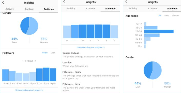 Instagram Insights data