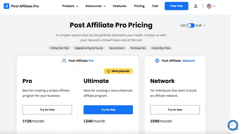 post-pricing | Easy Affiliate Post Affiliate Pro pricing.