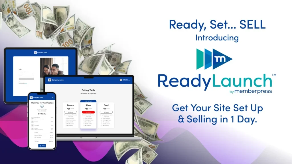 ReadyLaunch™ start selling courses in under a day