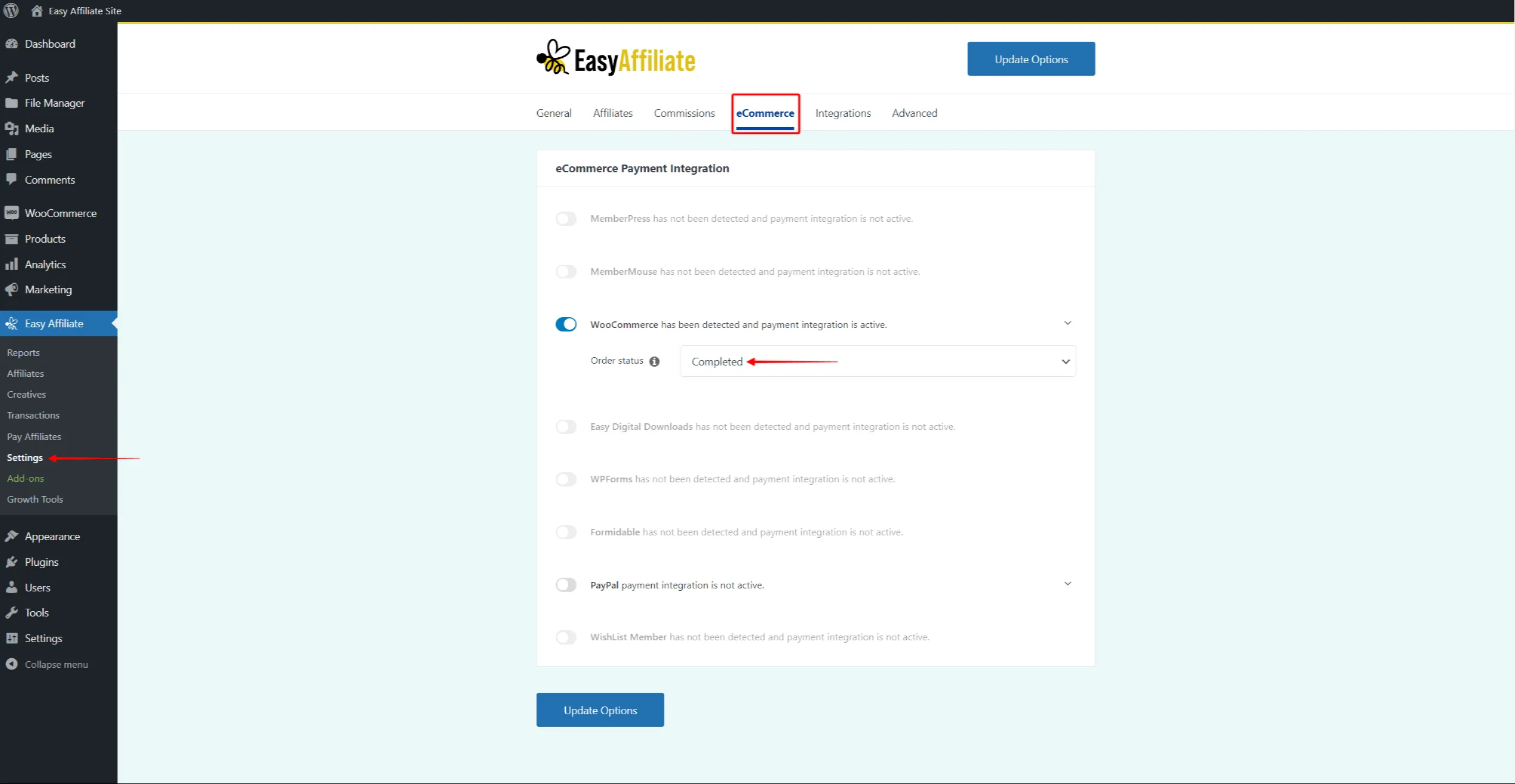 ea-wc-einstellungen | Easy Affiliate EasyAffiliate - Einstellungen für die WooCommerce-Integration