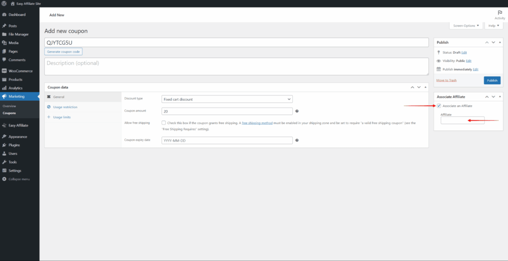 How to Create Custom Affiliate Coupons